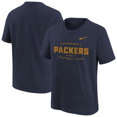 Green Bay Packers Youth Sideline Alt Pack T-Shirt Navy
