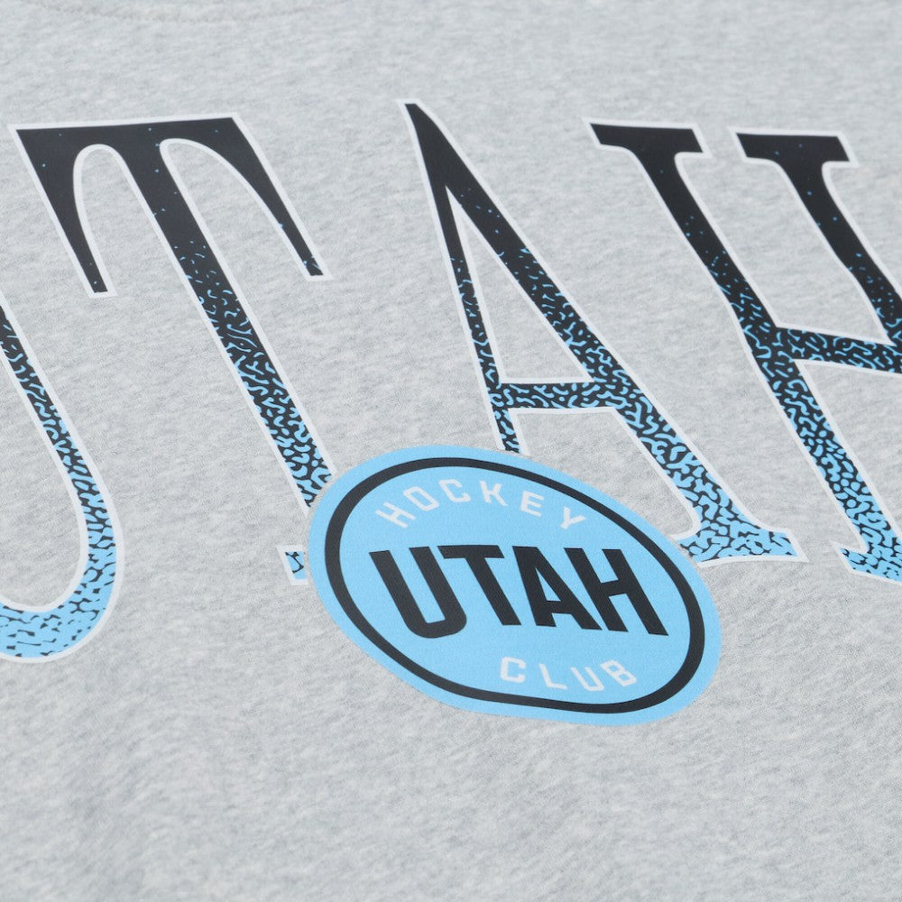 NHL Utah Mammoth Mitchell & Ness Women's Hockey Night Sweatshirt - Heather Gray