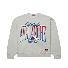 NHL Colorado Avalanche Mitchell & Ness Women's Hockey Night Sweatshirt - Heather Gray