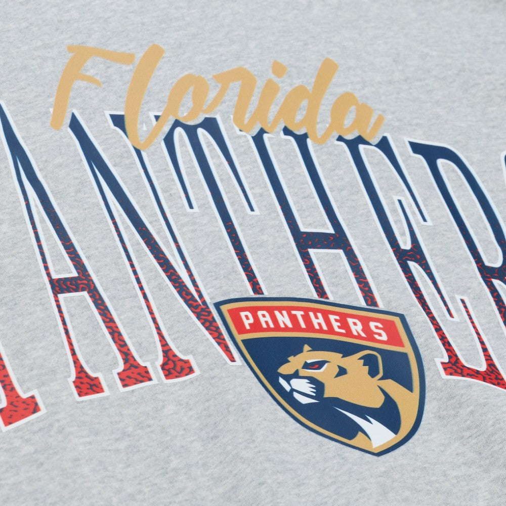 NHL Florida Panthers Mitchell & Ness Women's Hockey Night Sweatshirt - Heather Gray