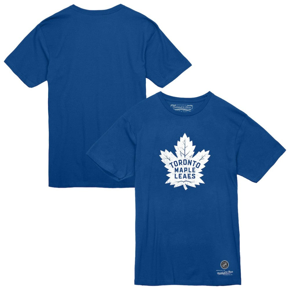 NHL Toronto Maple Leafs Mitchell & Ness Heritage T-Shirt - Blue