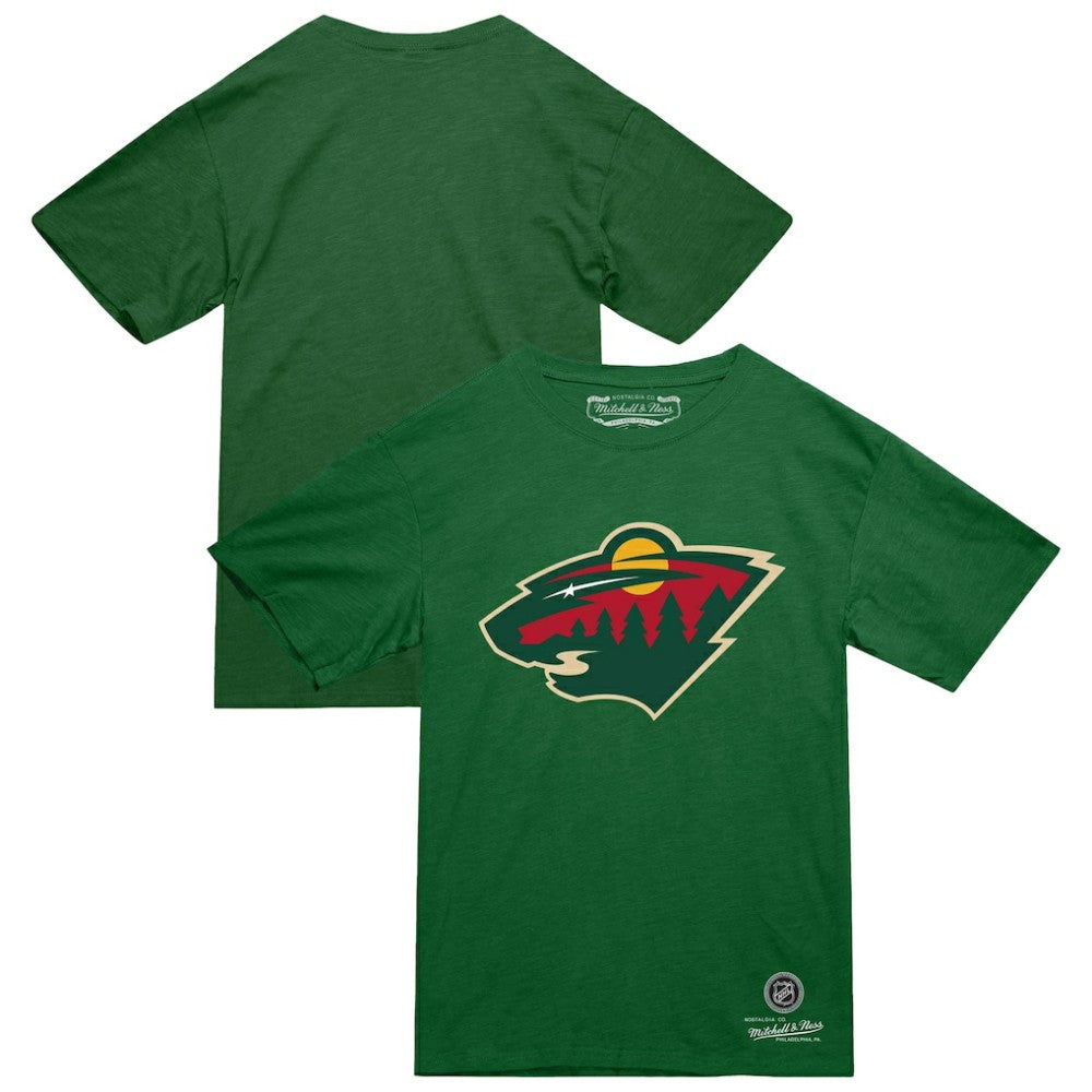 NHL Minnesota Wild Mitchell & Ness Heritage T-Shirt - Green