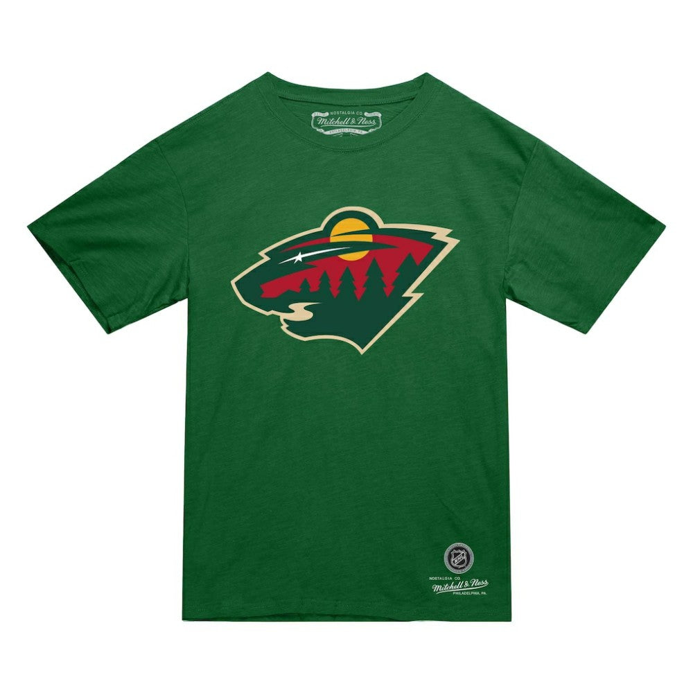 NHL Minnesota Wild Mitchell & Ness Heritage T-Shirt - Green