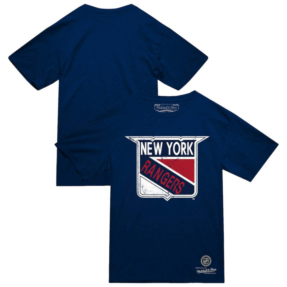 NHL New York Rangers Mitchell & Ness Heritage T-Shirt - Navy