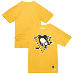 NHL Pittsburgh Penguins Mitchell & Ness Heritage T-Shirt - Gold