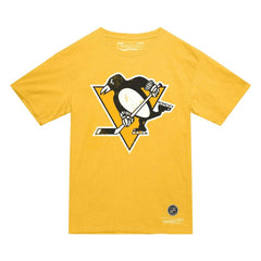 NHL Pittsburgh Penguins Mitchell & Ness Heritage T-Shirt - Gold