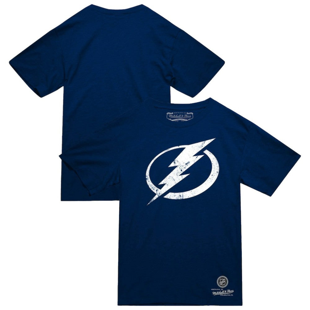 NHL Tampa Bay Lightning Mitchell & Ness Heritage T-Shirt - Navy