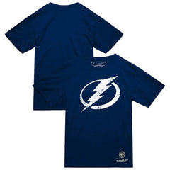 NHL Tampa Bay Lightning Mitchell & Ness Heritage T-Shirt - Navy