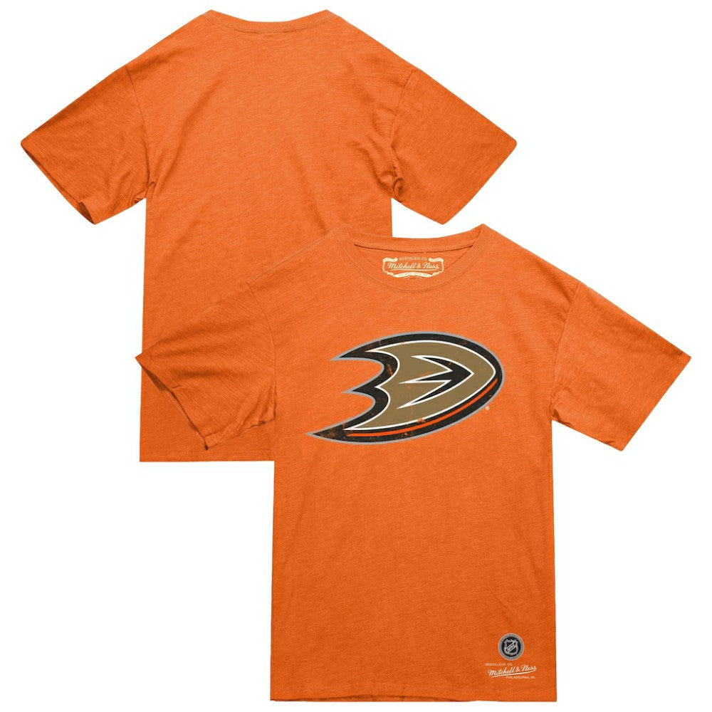 NHL Anaheim Ducks Mitchell & Ness Heritage T-Shirt - Orange