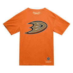 NHL Anaheim Ducks Mitchell & Ness Heritage T-Shirt - Orange