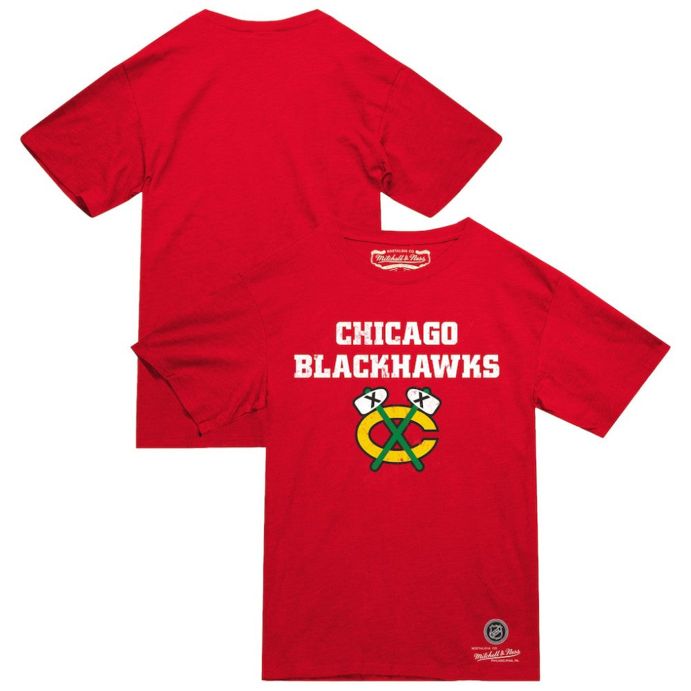NHL Chicago Blackhawks Mitchell & Ness Heritage T-Shirt - Red