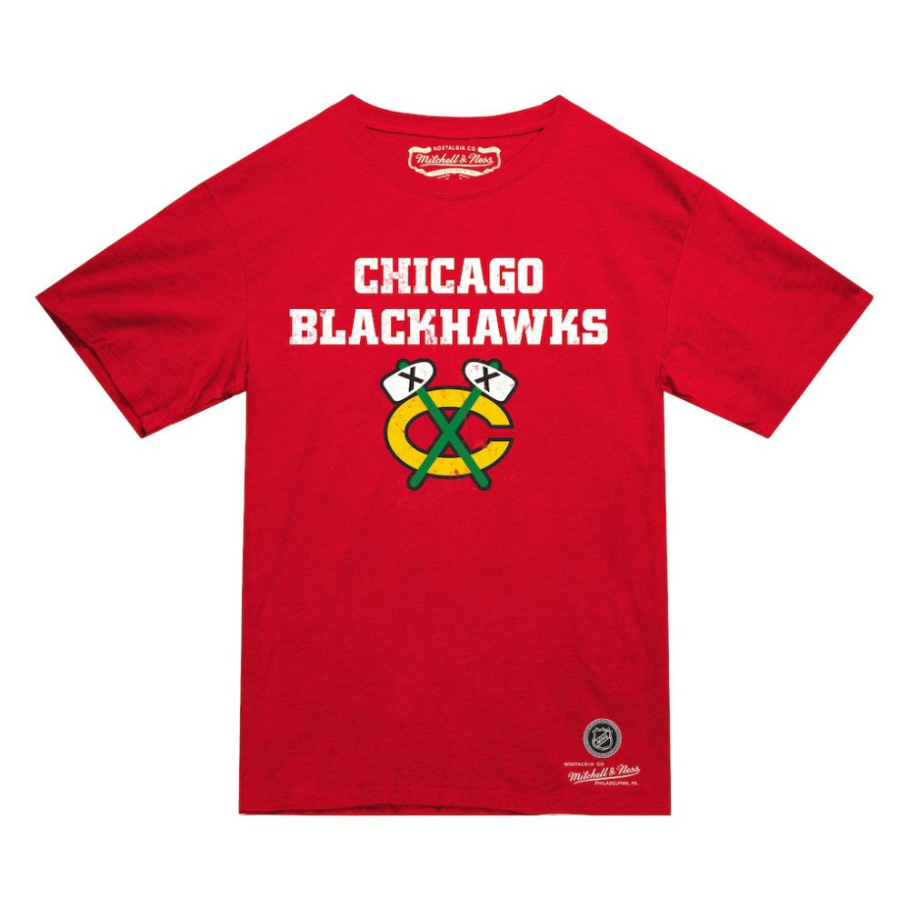 NHL Chicago Blackhawks Mitchell & Ness Heritage T-Shirt - Red