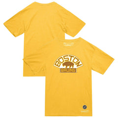 NHL Boston Bruins Mitchell & Ness Heritage T-Shirt - Gold