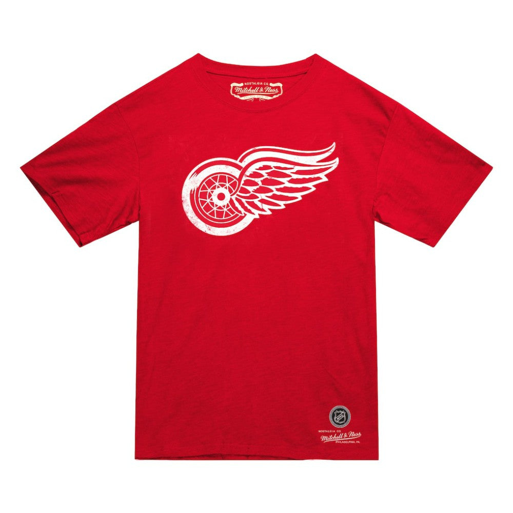 NHL Detroit Red Wings Mitchell & Ness Heritage T-Shirt - Red