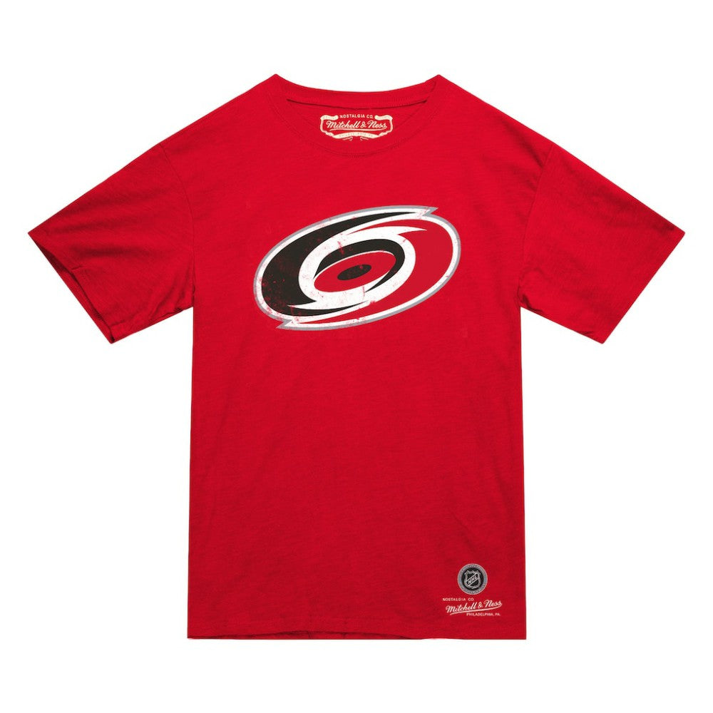 NHL Carolina Hurricanes Mitchell & Ness Heritage T-Shirt - Red