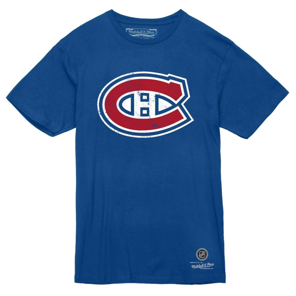 NHL Montreal Canadiens Mitchell & Ness Heritage T-Shirt - Blue