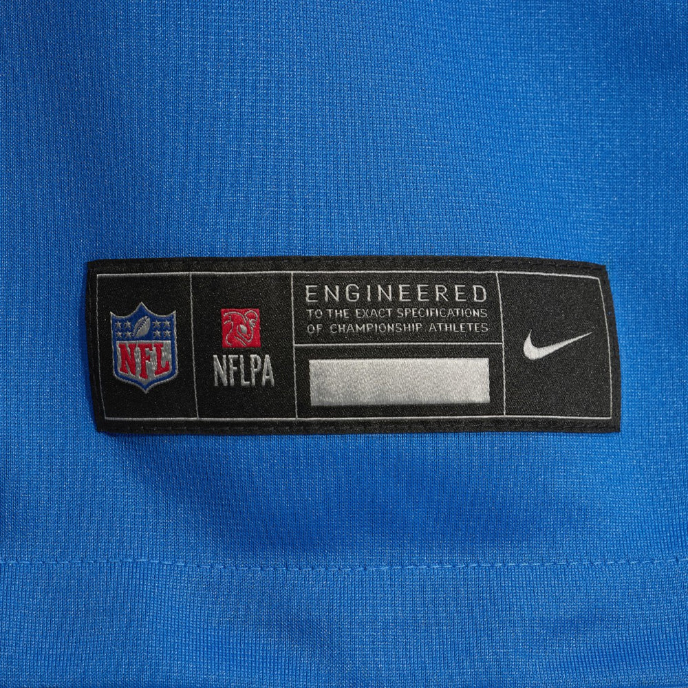 Gunnar Oakes Detroit Lions Team Game Jersey Blue