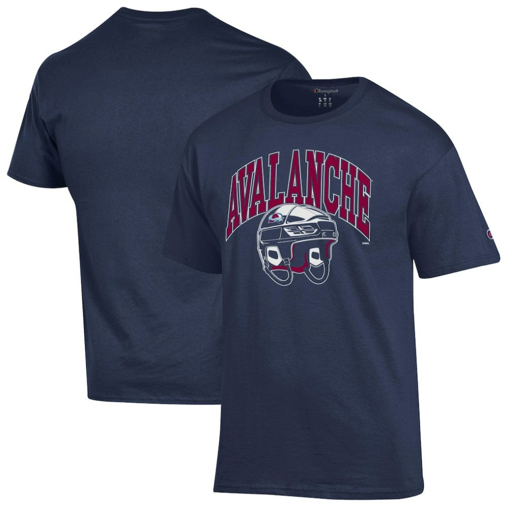 NHL Colorado Avalanche Champion Helmet T-Shirt - Navy