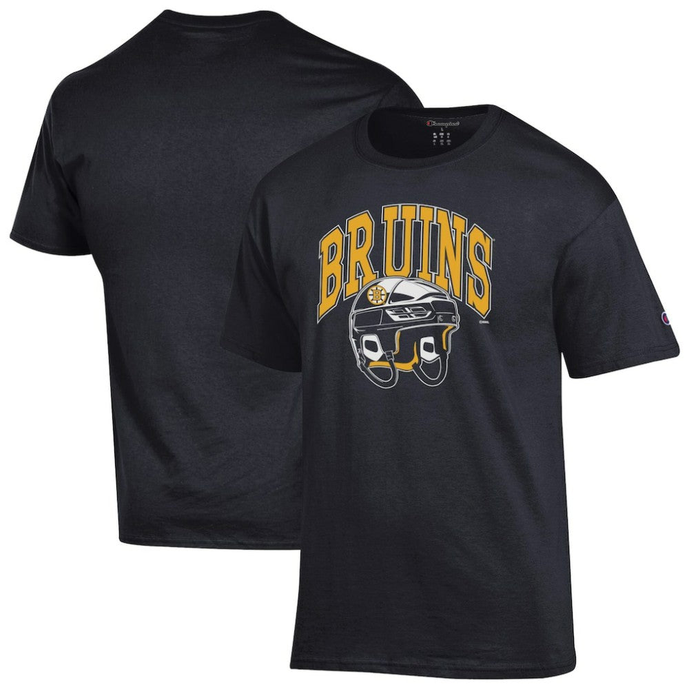 NHL Boston Bruins Champion Helmet T-Shirt - Black
