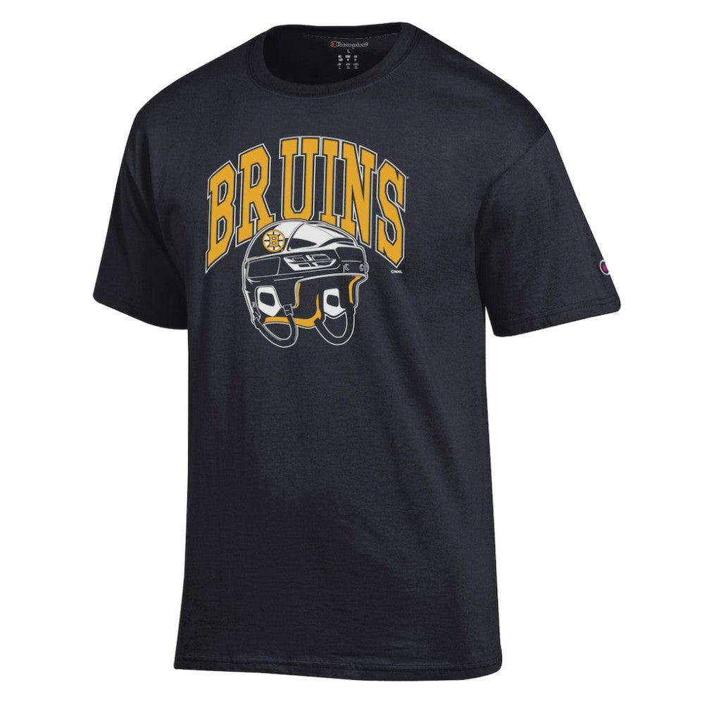 NHL Boston Bruins Champion Helmet T-Shirt - Black