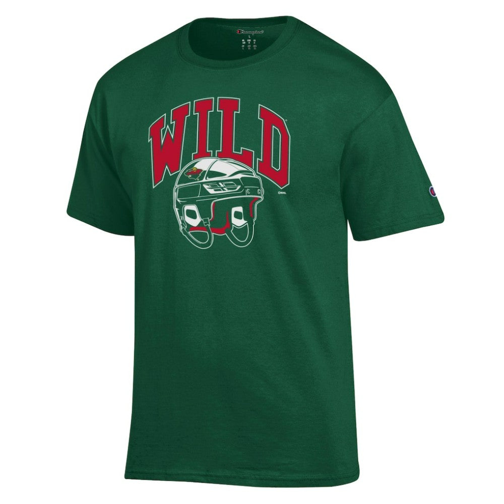 NHL Minnesota Wild Champion Helmet T-Shirt - Green