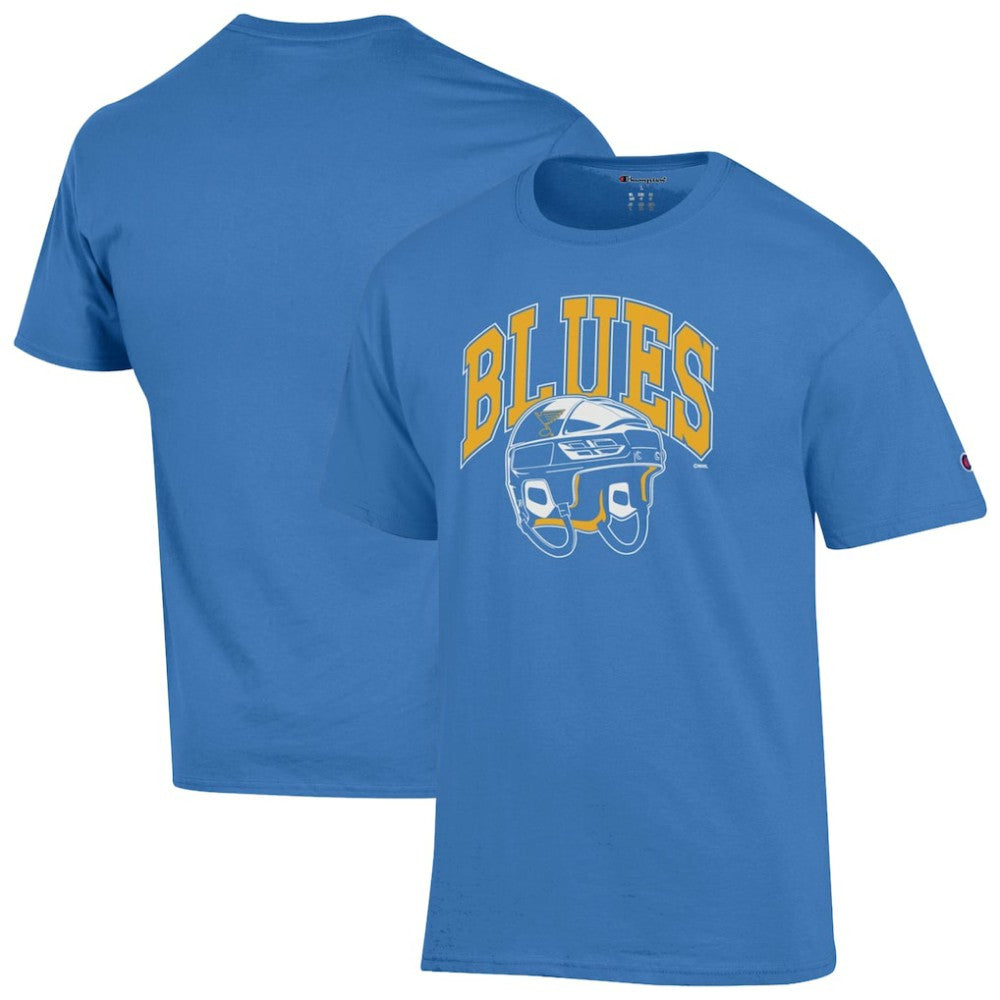 NHL St. Louis Blues Champion Helmet T-Shirt - Blue