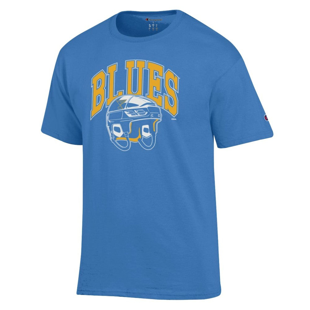 NHL St. Louis Blues Champion Helmet T-Shirt - Blue