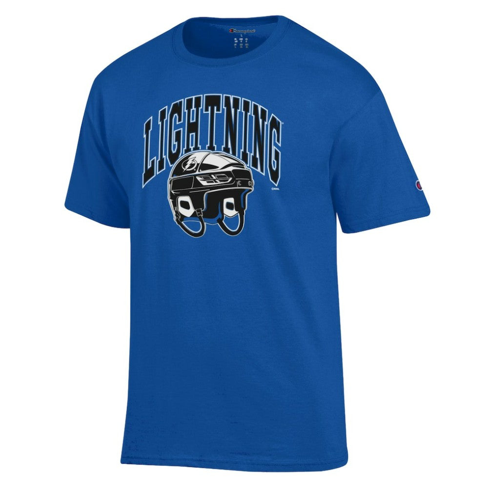 NHL Tampa Bay Lightning Champion Helmet T-Shirt - Royal