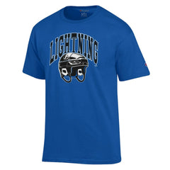 NHL Tampa Bay Lightning Champion Helmet T-Shirt - Royal