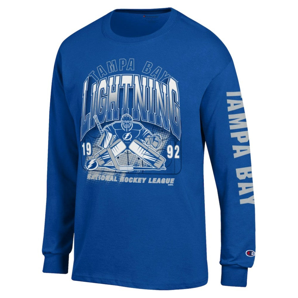 NHL Tampa Bay Lightning Champion Long Sleeve Jersey T-Shirt - Royal