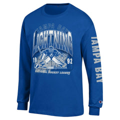 NHL Tampa Bay Lightning Champion Long Sleeve Jersey T-Shirt - Royal