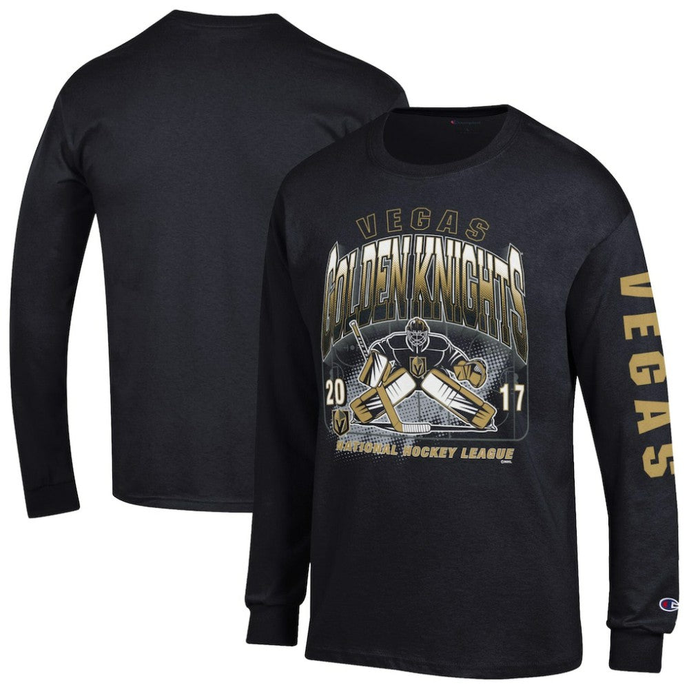 NHL Vegas Golden Knights Champion Long Sleeve Jersey T-Shirt - Black