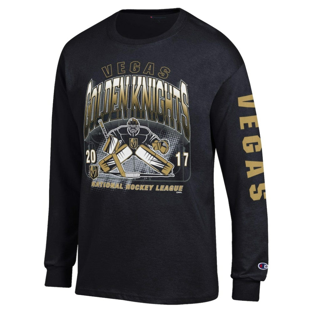 NHL Vegas Golden Knights Champion Long Sleeve Jersey T-Shirt - Black