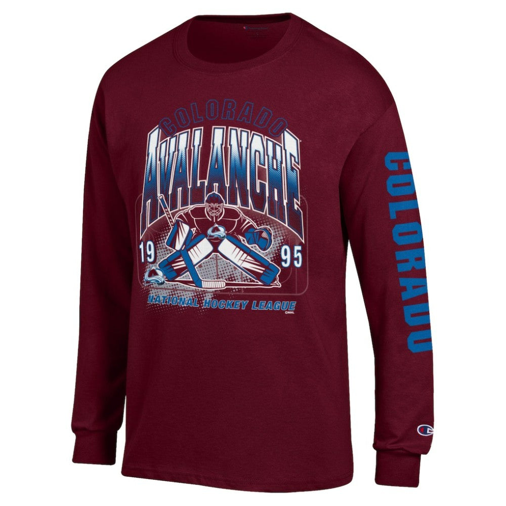 NHL Colorado Avalanche Champion Long Sleeve Jersey T-Shirt - Burgundy