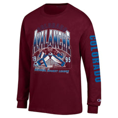 NHL Colorado Avalanche Champion Long Sleeve Jersey T-Shirt - Burgundy