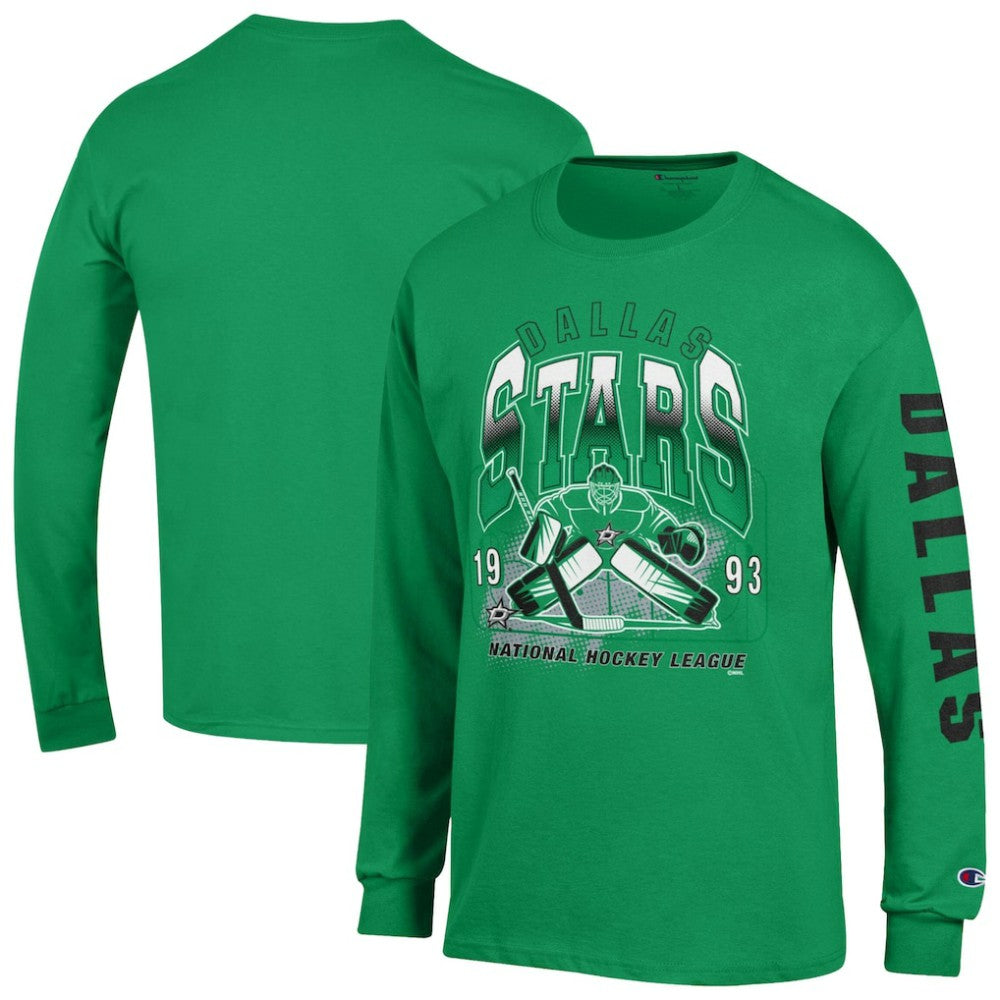 NHL Dallas Stars Champion Long Sleeve Jersey T-Shirt - Kelly Green