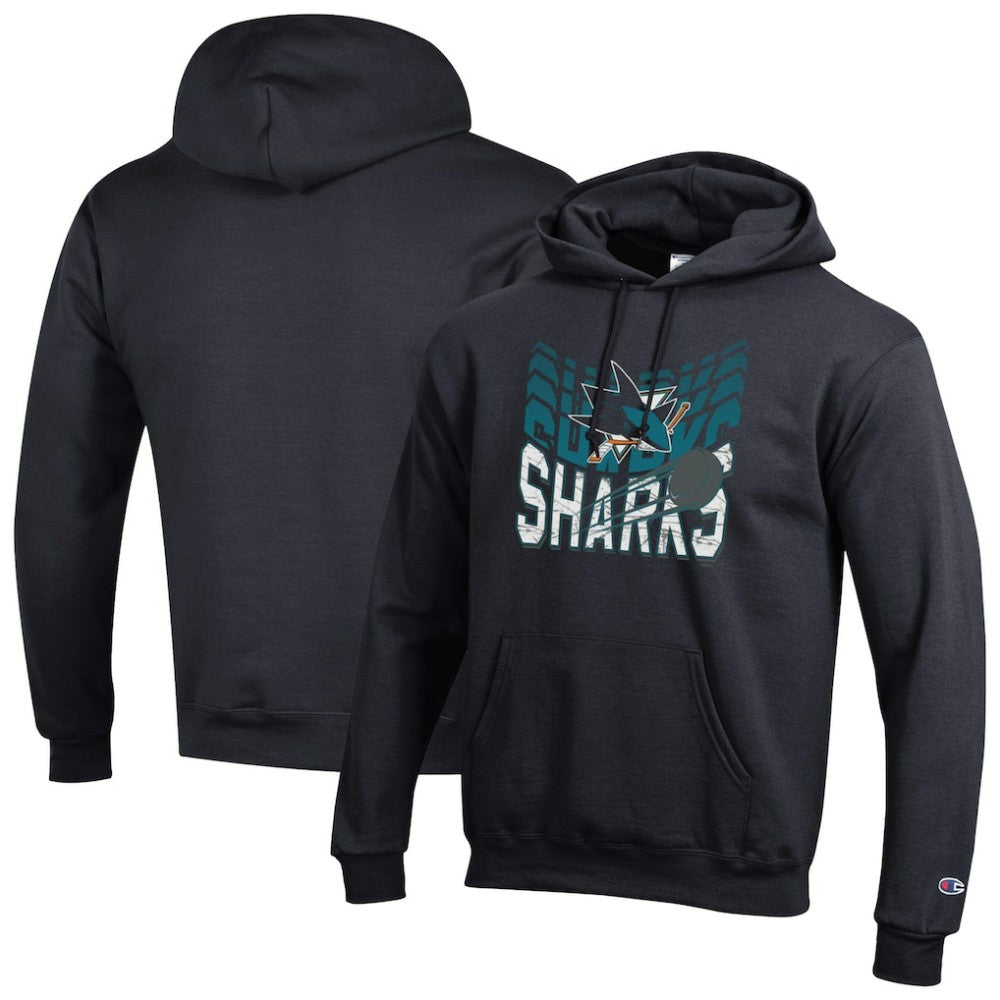 NHL San Jose Sharks Champion Powerblend Hoodie - Black