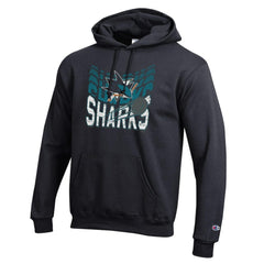 NHL San Jose Sharks Champion Powerblend Hoodie - Black