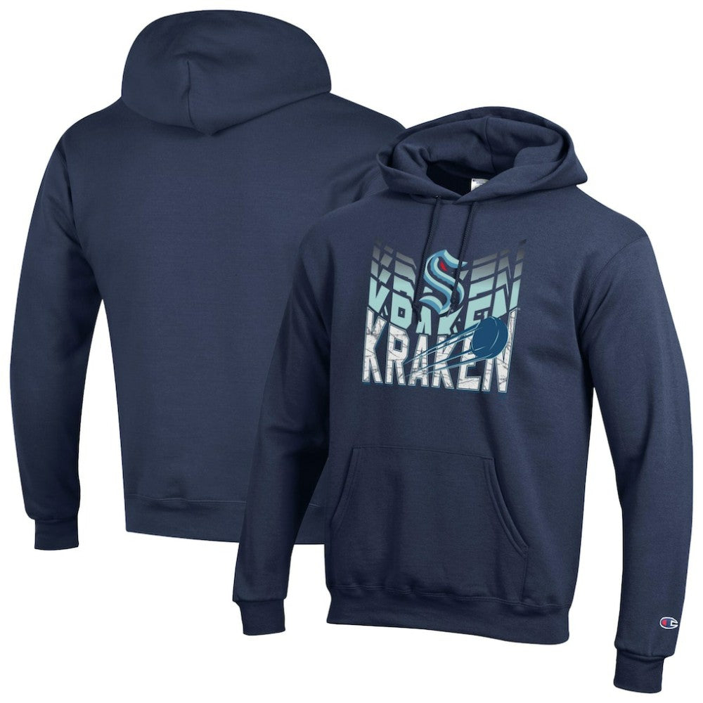 NHL Seattle Kraken Champion Powerblend Hoodie - Navy