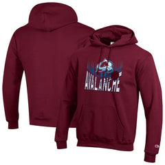 NHL Colorado Avalanche Champion Powerblend Hoodie - Burgundy