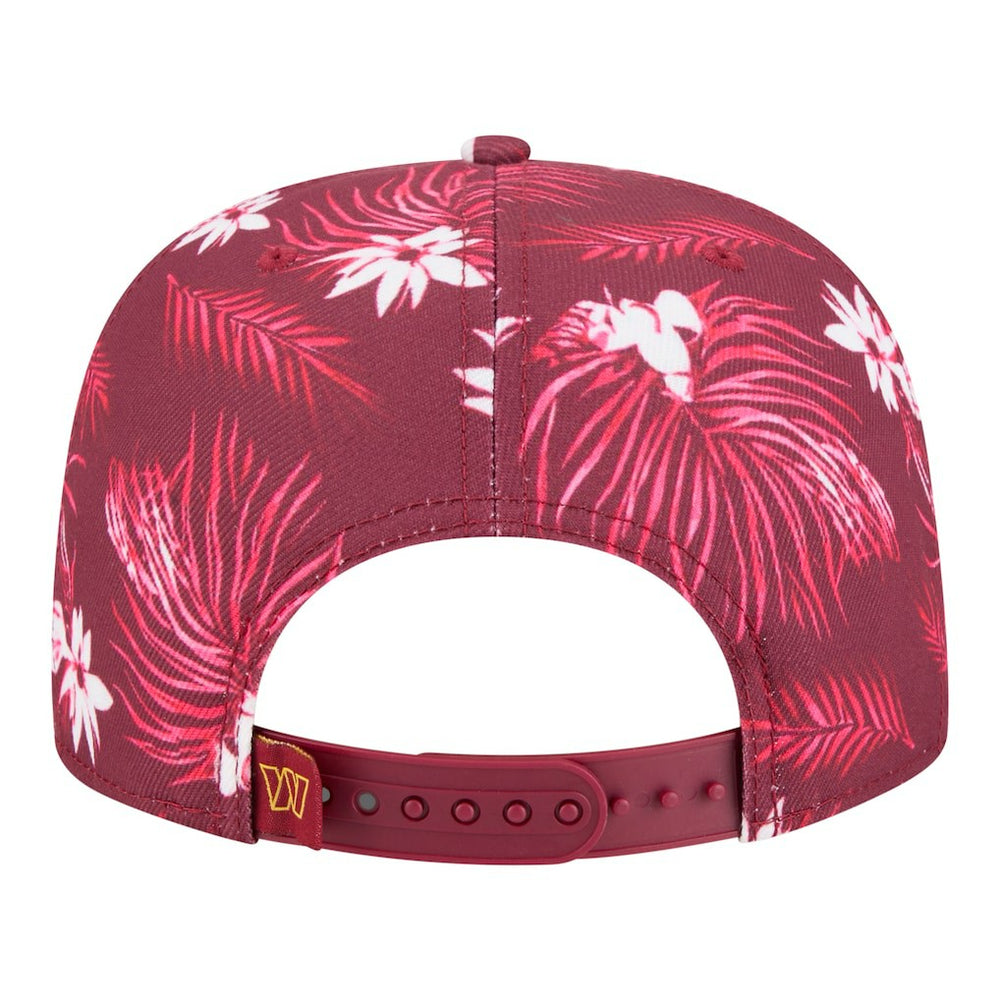 Washington Commanders New Era Palm Print A-Frame 9FIFTY Snapback Hat Burgundy