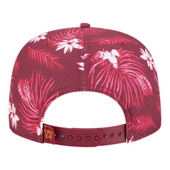 Washington Commanders New Era Palm Print A-Frame 9FIFTY Snapback Hat Burgundy