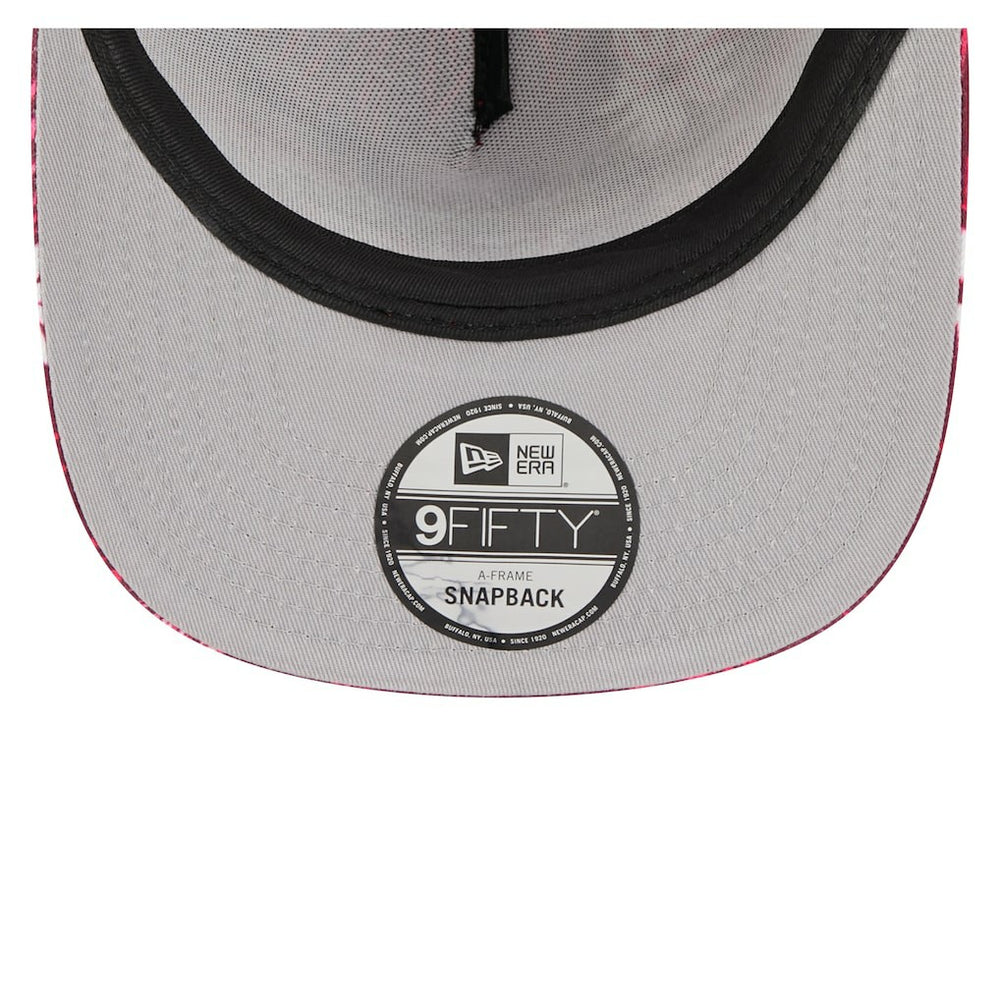 Washington Commanders New Era Palm Print A-Frame 9FIFTY Snapback Hat Burgundy