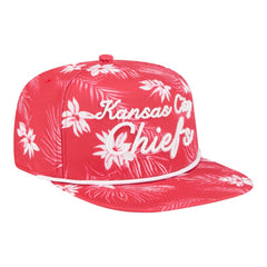 Kansas City Chiefs New Era Palm Print A-Frame 9FIFTY Snapback Hat Red