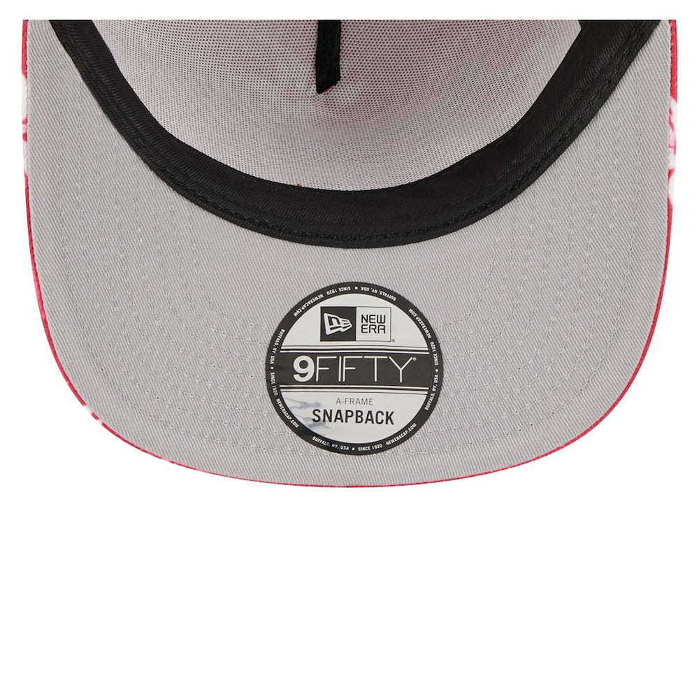 Kansas City Chiefs New Era Palm Print A-Frame 9FIFTY Snapback Hat Red