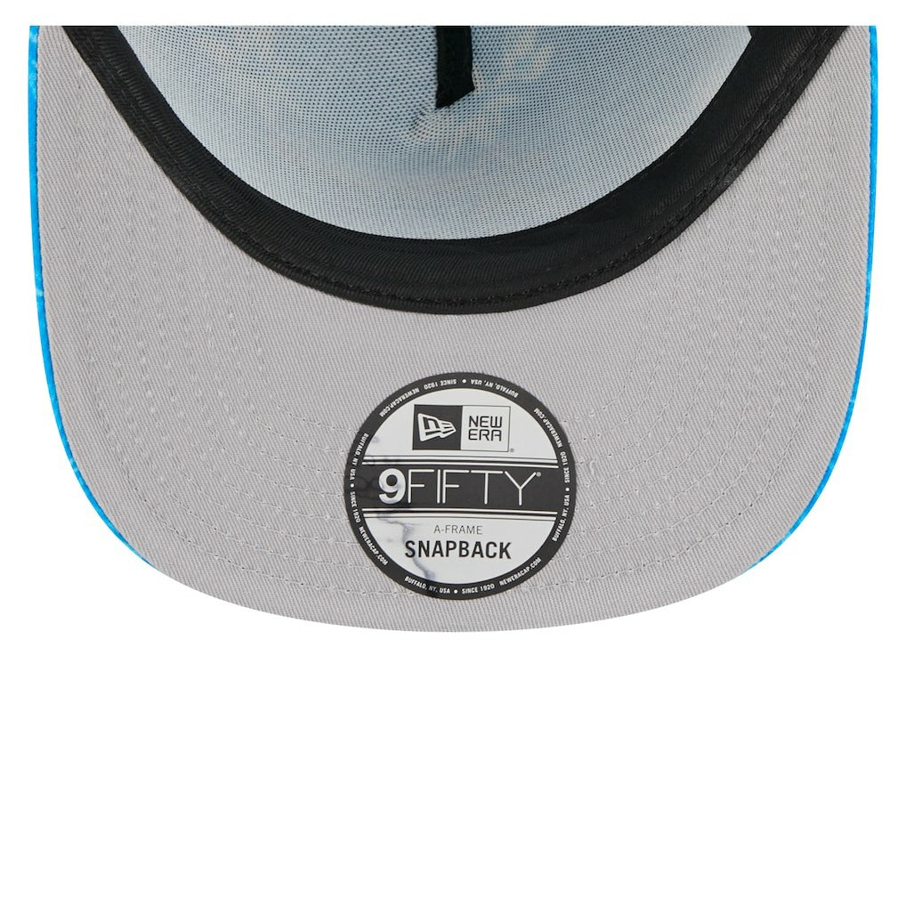 Detroit Lions New Era Palm Print A-Frame 9FIFTY Snapback Hat Blue