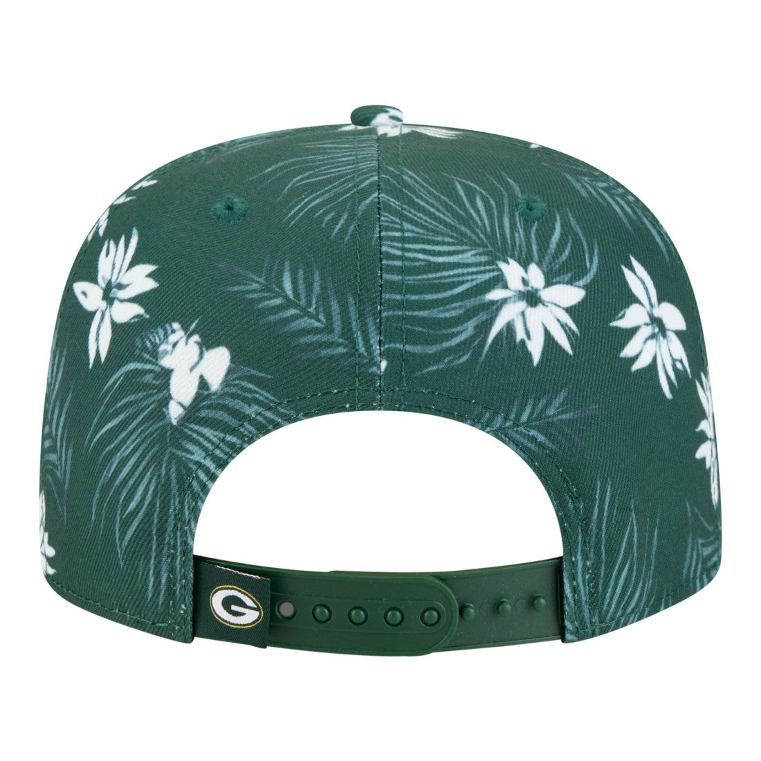 Green Bay Packers New Era Palm Print A-Frame 9FIFTY Snapback Hat Green