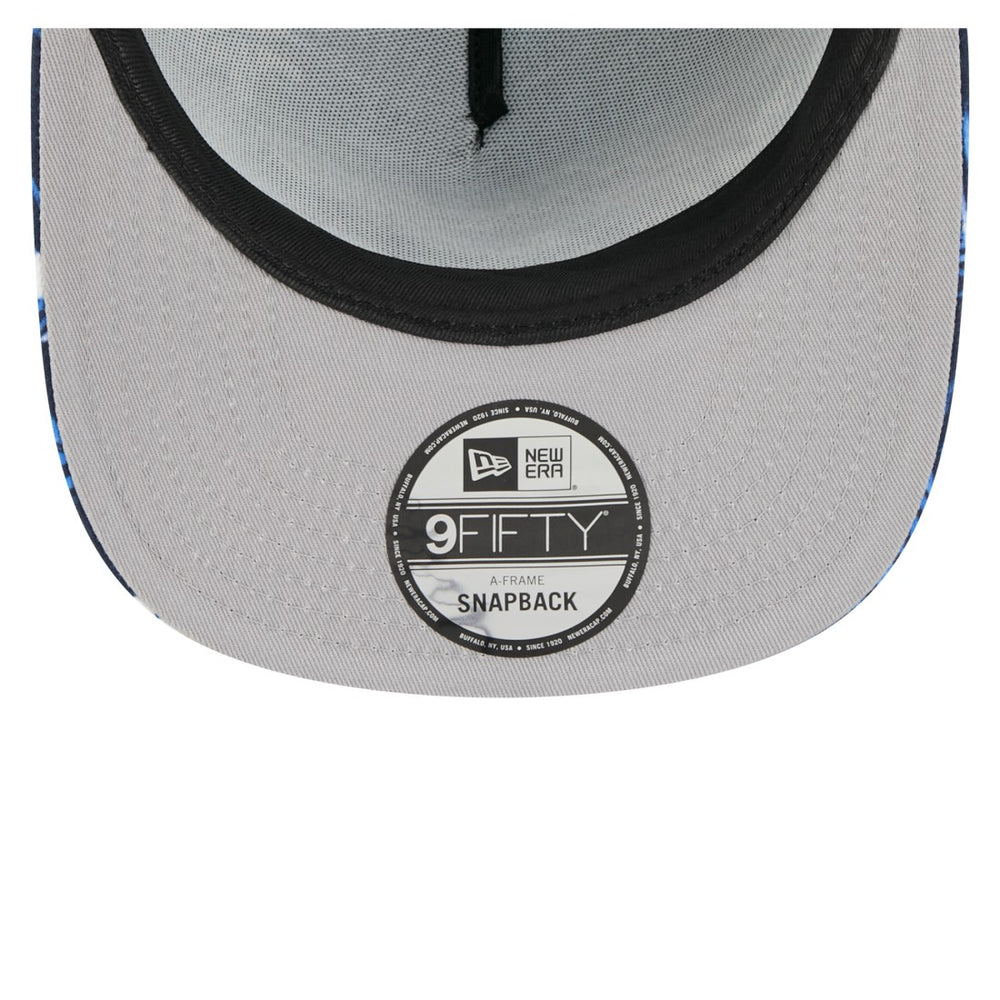 Houston Texans New Era Palm Print A-Frame 9FIFTY Snapback Hat Navy