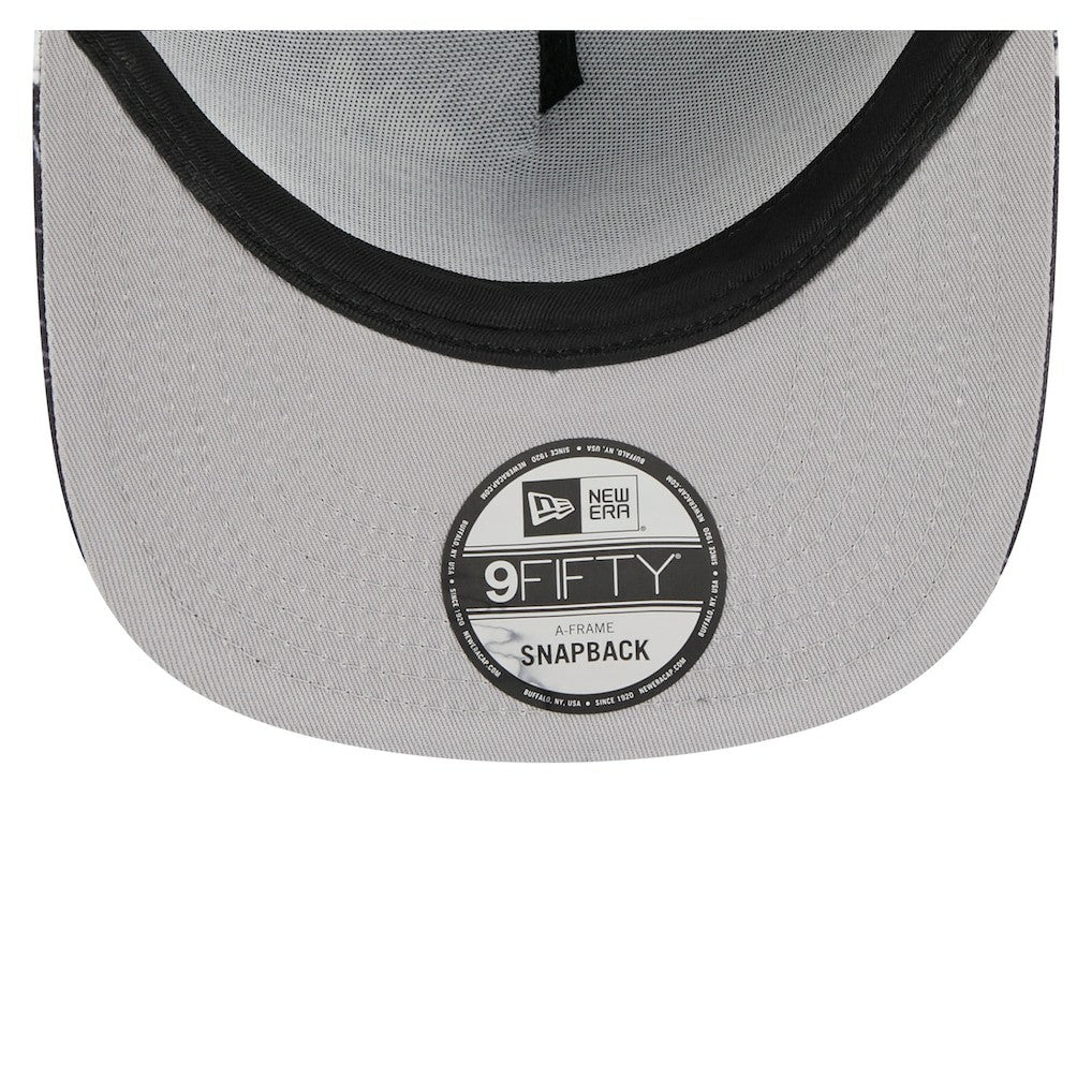 Las Vegas Raiders New Era Palm Print A-Frame 9FIFTY Snapback Hat Black