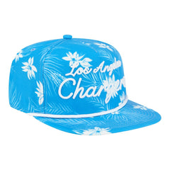 Los Angeles Chargers New Era Palm Print A-Frame 9FIFTY Snapback Hat Powder Blue
